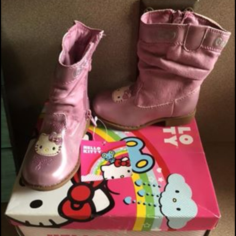 Toddler Girls Hello Kitty Cowgirl Boots-New